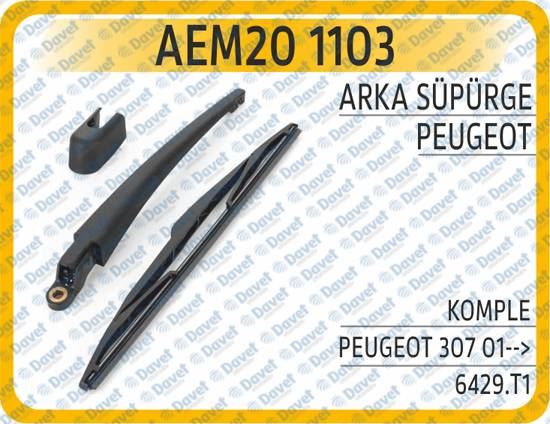 AEM 201103 Arka Silecek Supurgesi Komple P307 01-